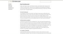 Desktop Screenshot of das-schnittmuster.de