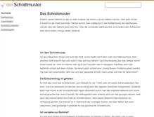 Tablet Screenshot of das-schnittmuster.de